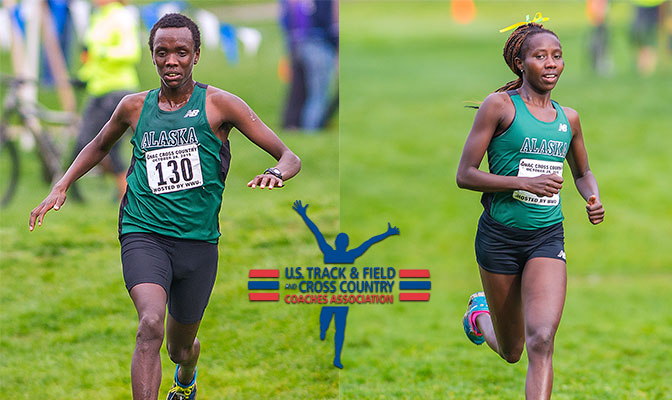 Henry Cheseto and Joyce Chelimo earned USTFCCCA West Region Athlete of the Year awards after cpaturing both the GNAC and West Region crowns. Photos by Dan Levine.